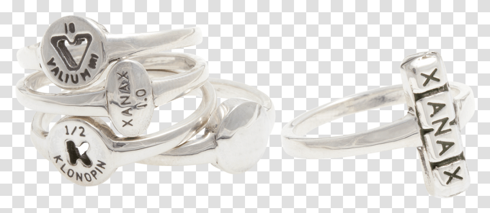Cast Of Vices Vicodin Ring, Accessories, Accessory, Silver, Platinum Transparent Png
