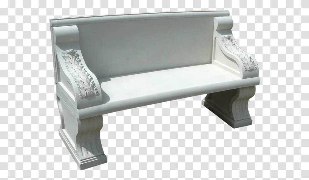 Cast Stone Bench Bn Stone Bench, Furniture, Couch, Handrail, Table Transparent Png