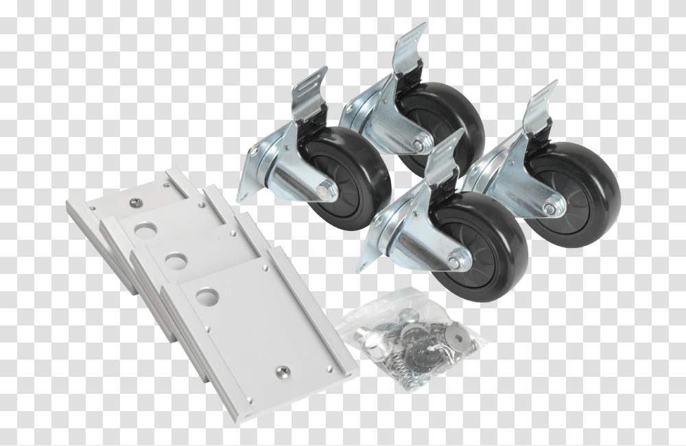 Caster Wheel Mobility Kit Removable Caster Wheels, Machine, Brake, Axle, Motor Transparent Png