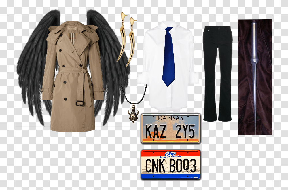 Castiel Cosplay Liver, Apparel, Coat, Overcoat Transparent Png