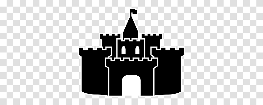 Castle Stencil, Building, Architecture Transparent Png