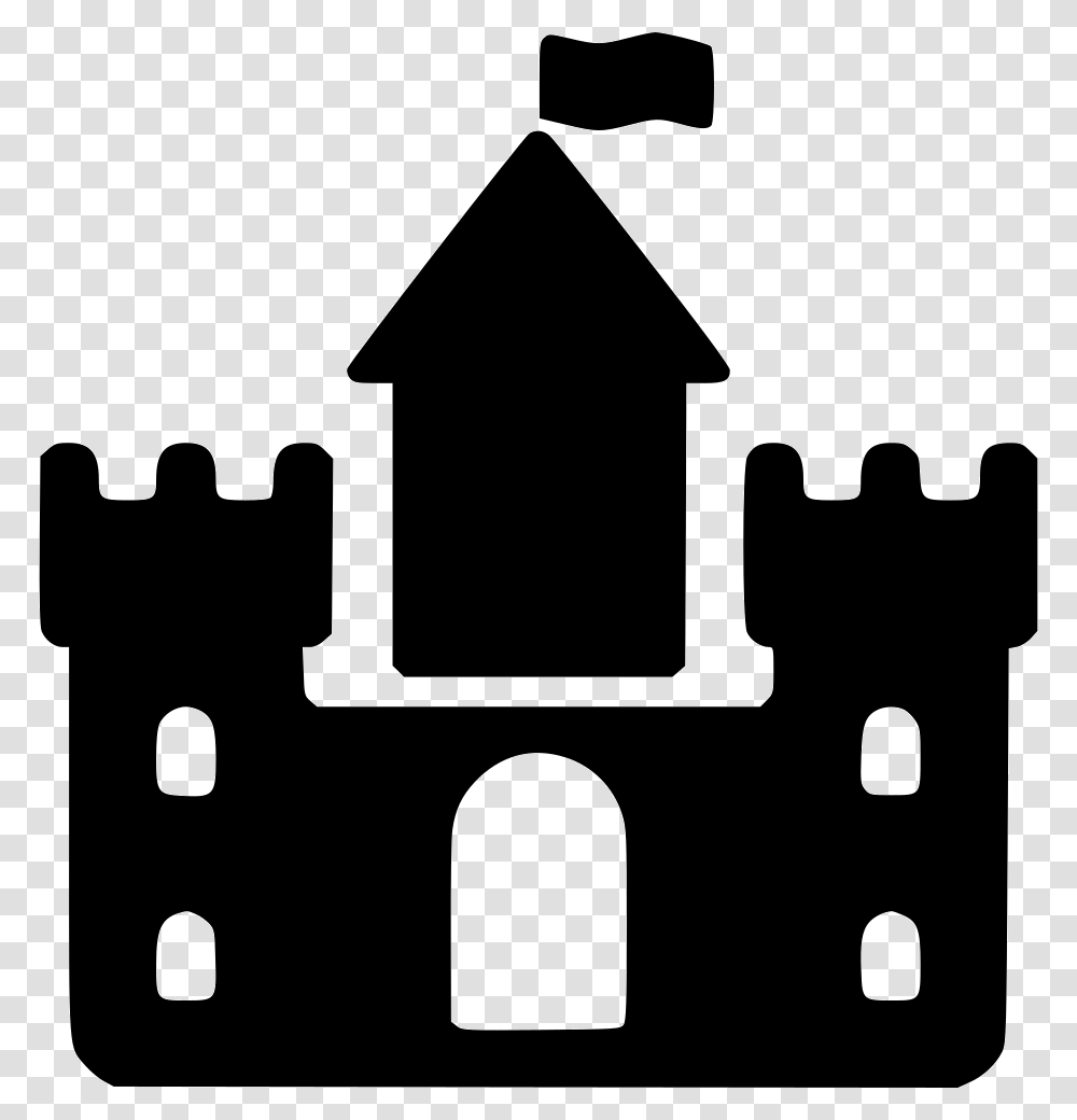 Castle Castle Icon, Stencil, Wall, Dungeon, Silhouette Transparent Png