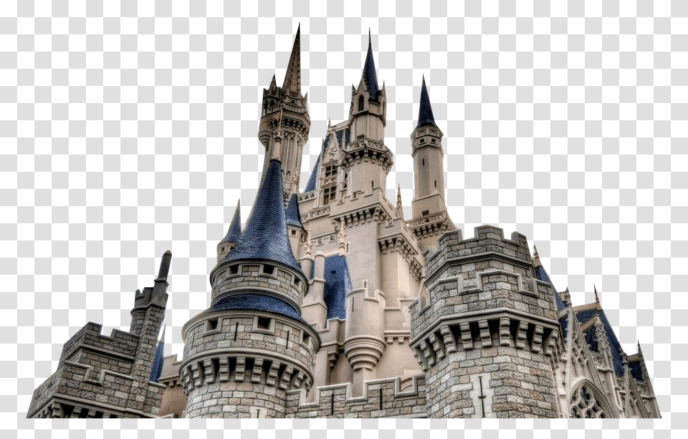 Castle Cinderella Castle, Spire, Tower, Architecture, Building Transparent Png