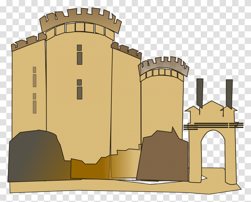 Castle Clip Cartoon Storming Of The Bastille Clipart, Architecture, Building, Dome, Fort Transparent Png
