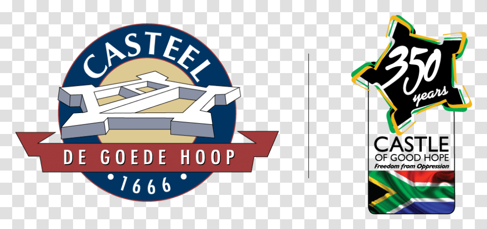 Castle Clip Logo Cape Of Good Hope Castle, Text, Symbol, Urban, Flag Transparent Png