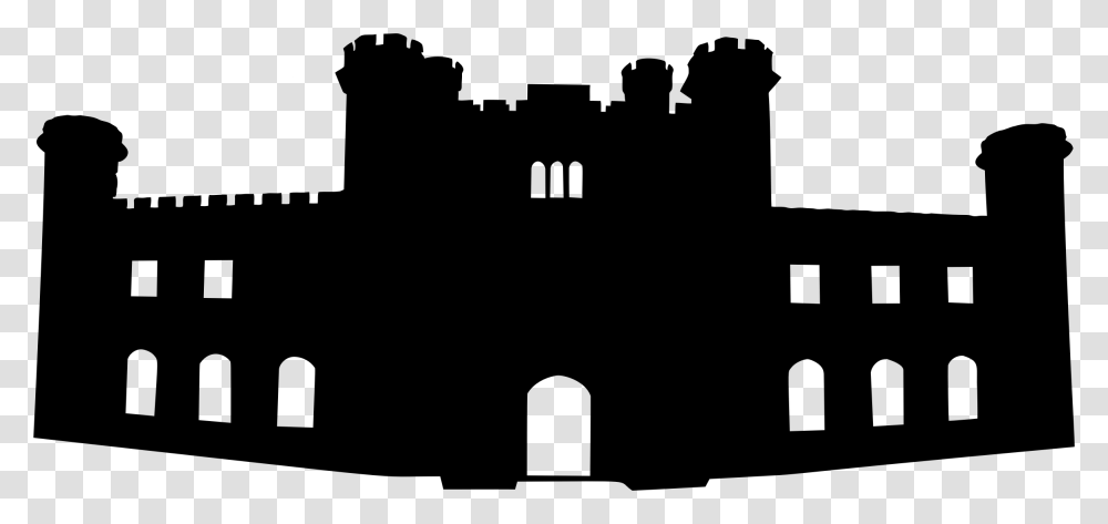 Castle Clip Silhouette Castle Clipart Black And White, Gray, World Of Warcraft Transparent Png