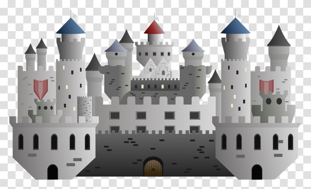 Castle Drawing Cartoon Free Picture Cartoon, Architecture, Building, Fort, Moat Transparent Png