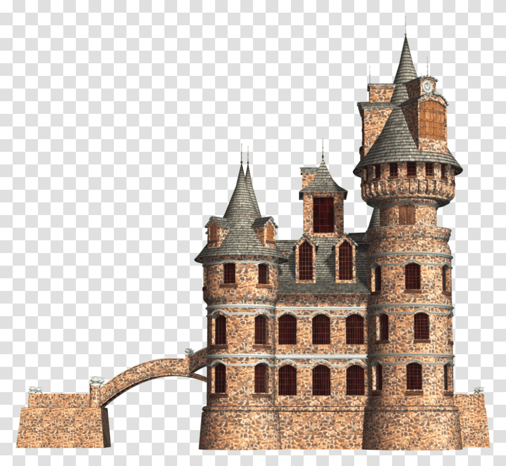 Castle Fort Building Foreground Background Castle, Architecture, Spire, Tower, Steeple Transparent Png