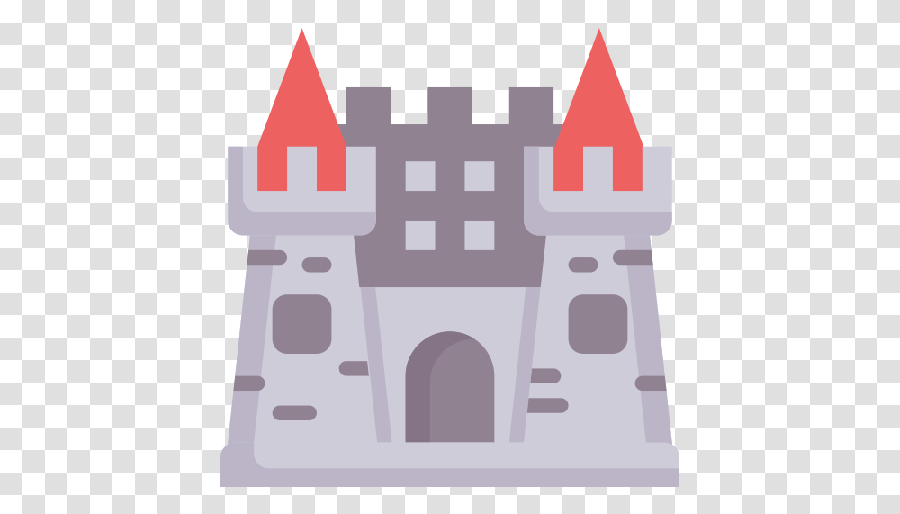 Castle Free Icon Of Halloween Castle Icon, Building, Fence, Text, Minecraft Transparent Png
