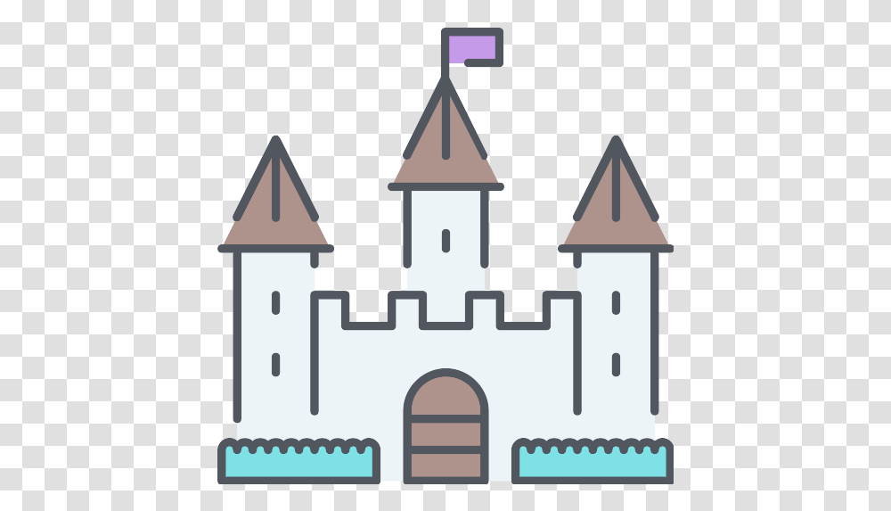 Castle Icon House, Building, Architecture, Monastery, Housing Transparent Png