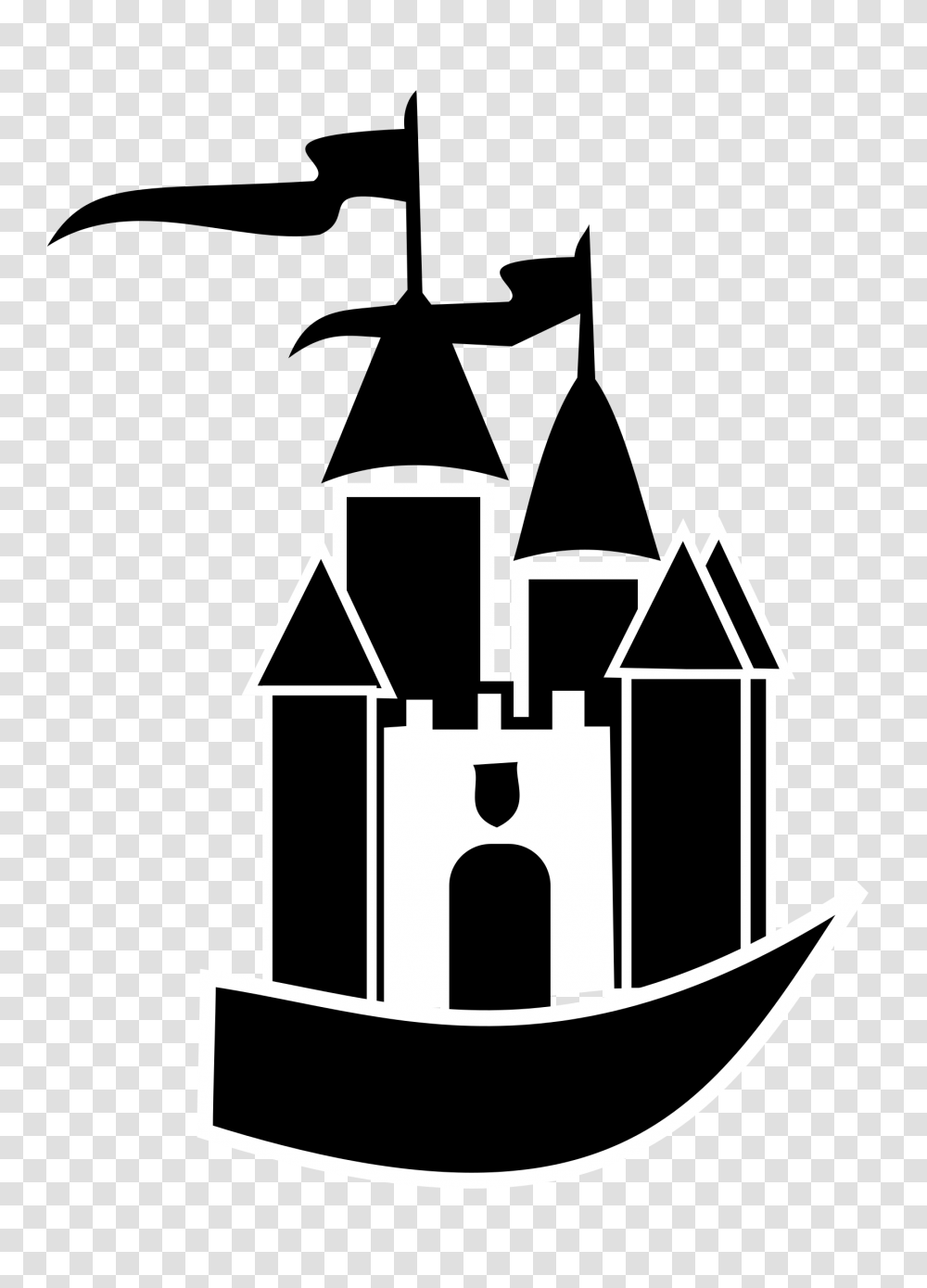 Castle Of Time Vector Clipart Image, Hook, Stencil Transparent Png