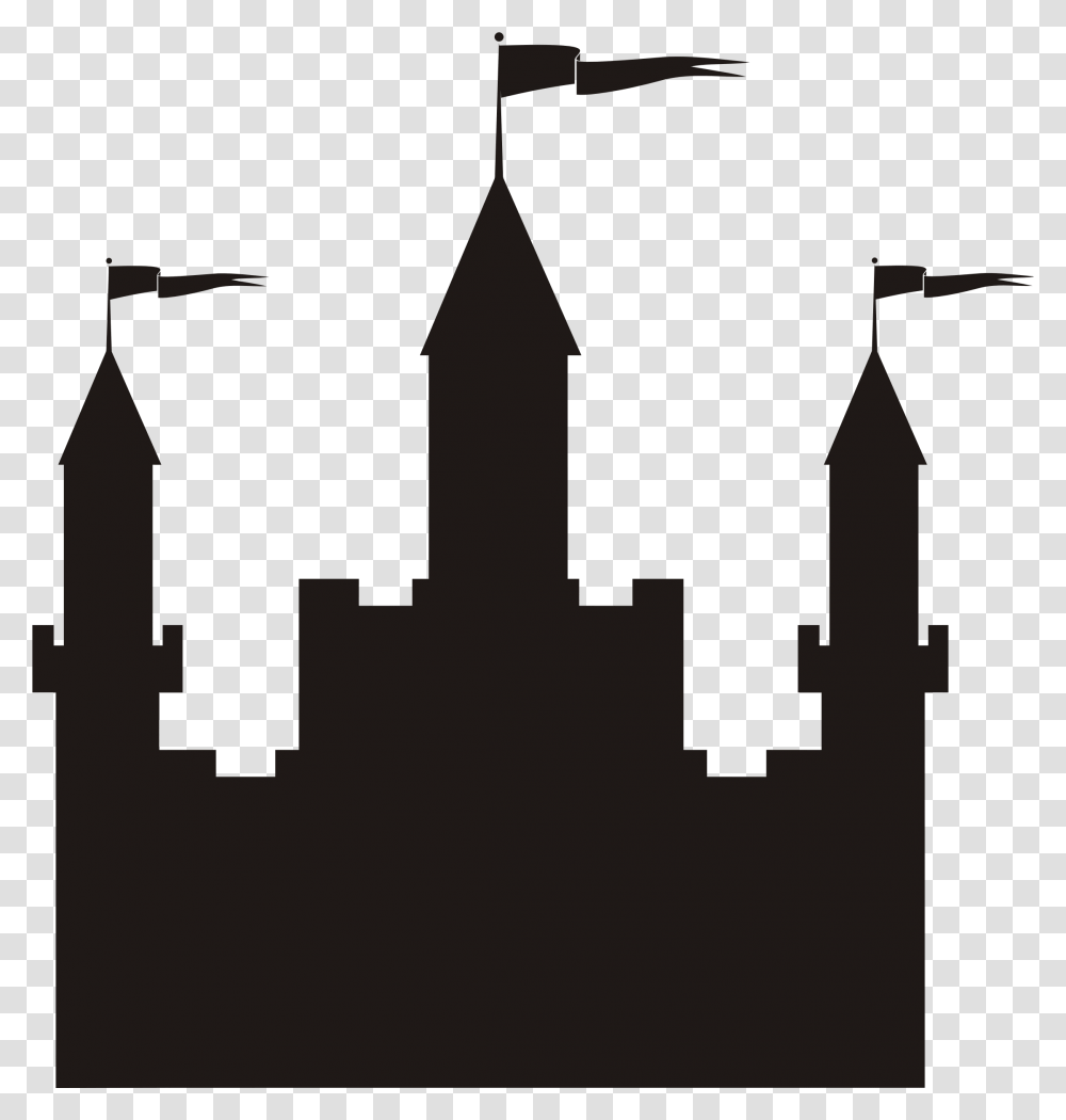 Castle Silhouettes Cliparts, Cross, Architecture, Building Transparent Png