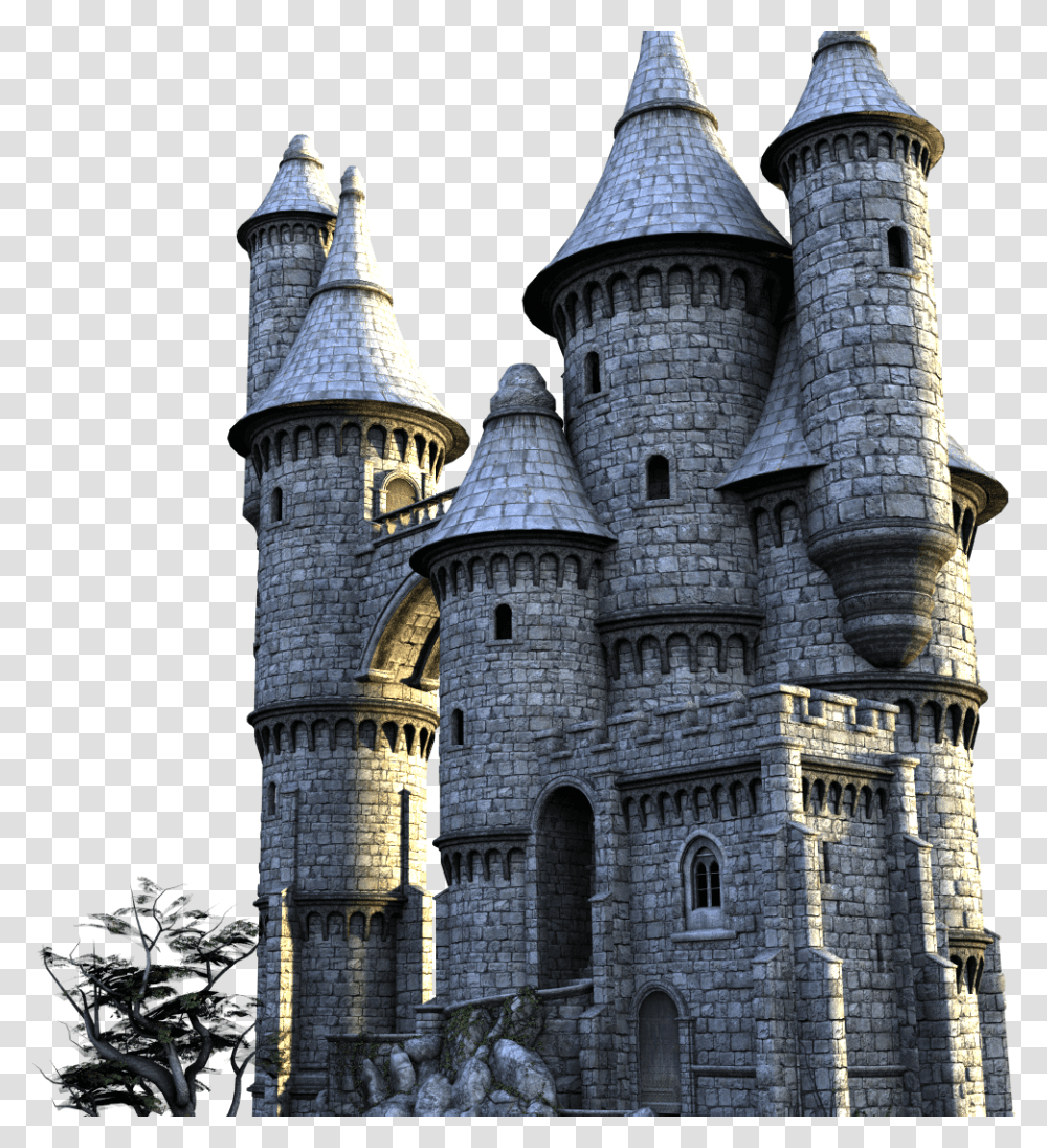 Castle, Spire, Tower, Architecture, Building Transparent Png