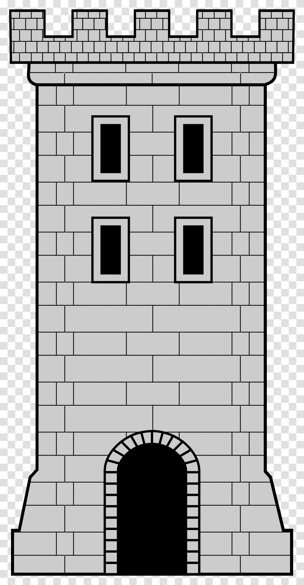 Castle Tower Clipart Castle Tower Vector, Pattern Transparent Png