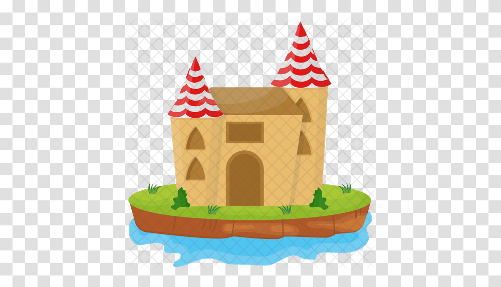 Castle Tower Icon For Outdoor, Clothing, Apparel, Flag, Symbol Transparent Png
