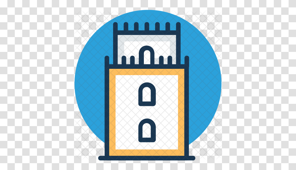 Castle Tower Icon Vertical, Security, Lock, Number, Symbol Transparent Png
