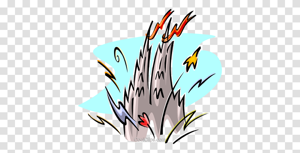 Castle With Fireworks Royalty Free Vector Clip Art Illustration, Animal, Plant, Outdoors Transparent Png