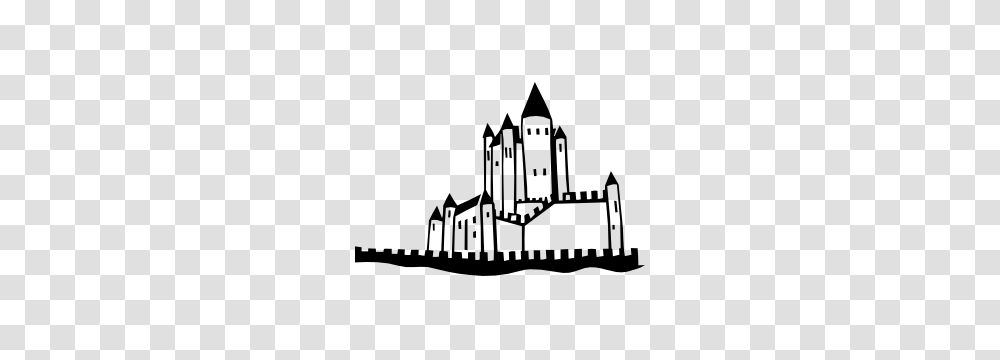 Castle With Wall Wall Decal, Architecture, Building, Church, Spire Transparent Png