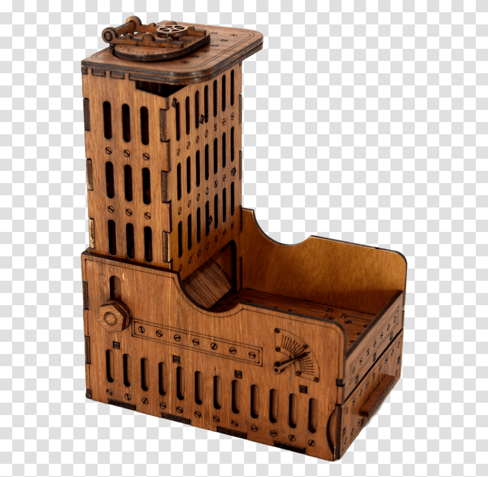 Castle Wooden Dice Tower Dice Towers Dice, Furniture, Cradle, Piano, Leisure Activities Transparent Png