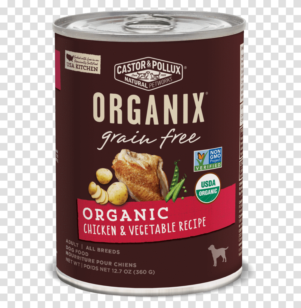 Castor Amp Pollux Dog Food Can, Tin, Plant, Beverage, Alcohol Transparent Png