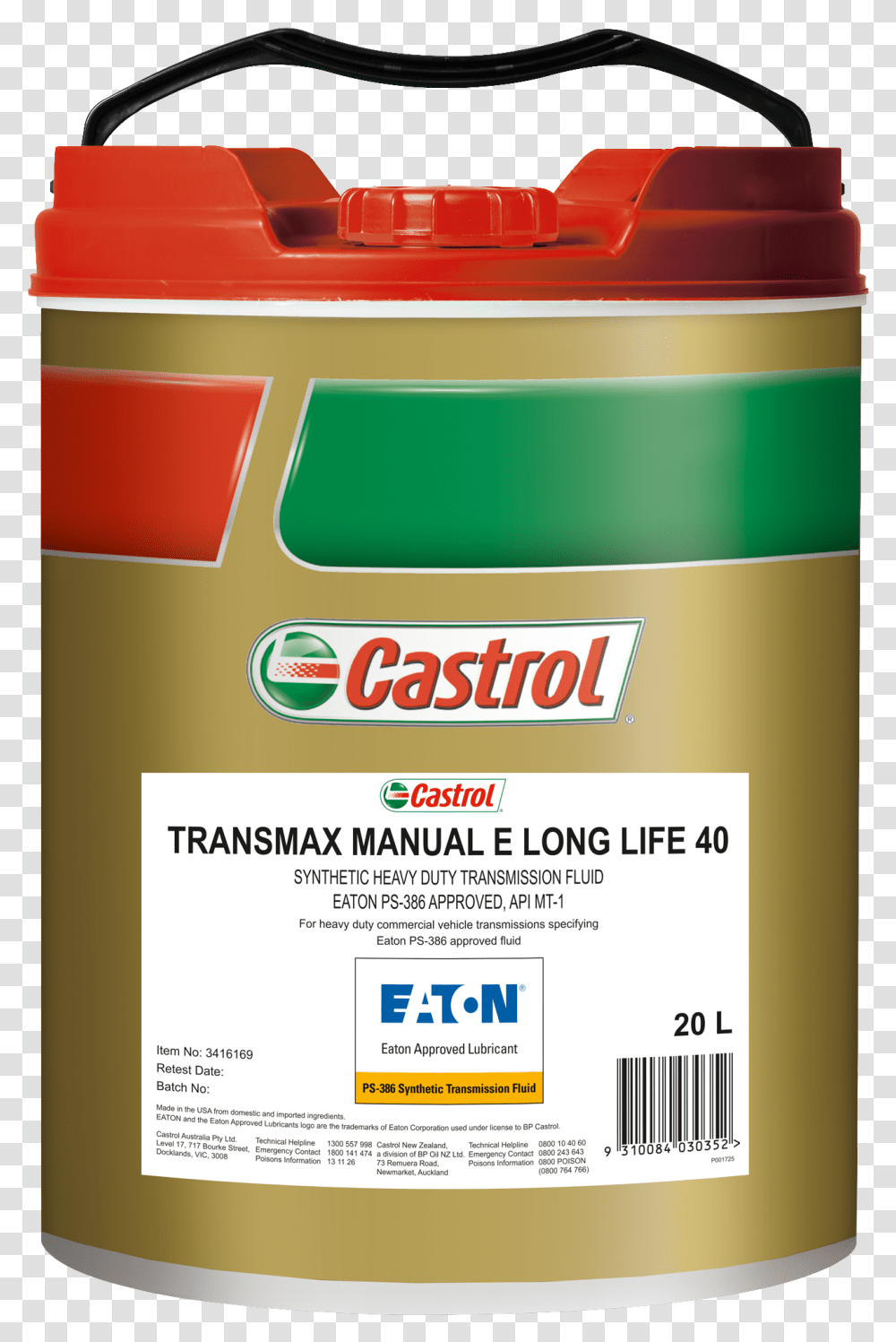 Castrol Bot 303, Label, Food, Beverage Transparent Png