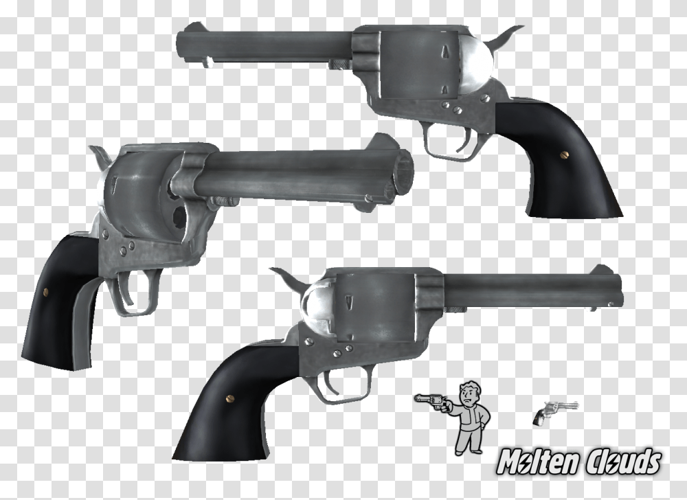 Casull Revolver Image New Vegas Revolver Mod, Handgun, Weapon, Weaponry, Person Transparent Png