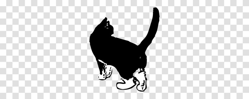 Cat Animals, Silhouette, Stencil, Bow Transparent Png