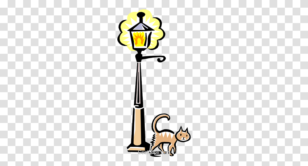 Cat And Lamp Post Royalty Free Vector Clip Art Illustration, Gas Pump, Machine Transparent Png