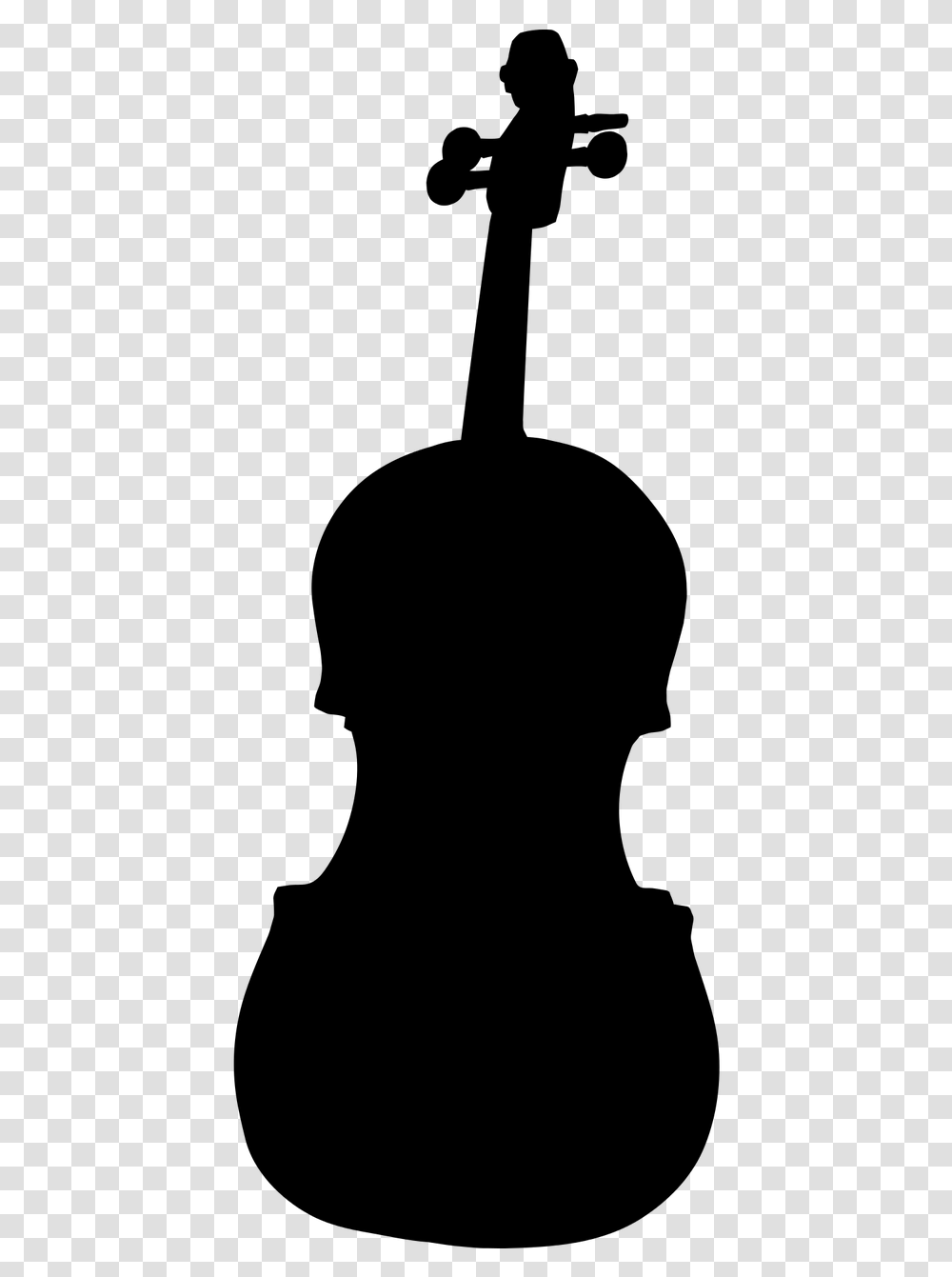Cat And The Fiddle Clipart Violin Silhouette, Gray, World Of Warcraft Transparent Png