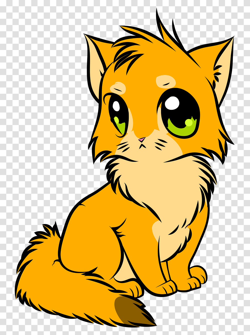 Cat Anime Cute Kot Anime, Graphics, Art, Drawing, Animal Transparent Png