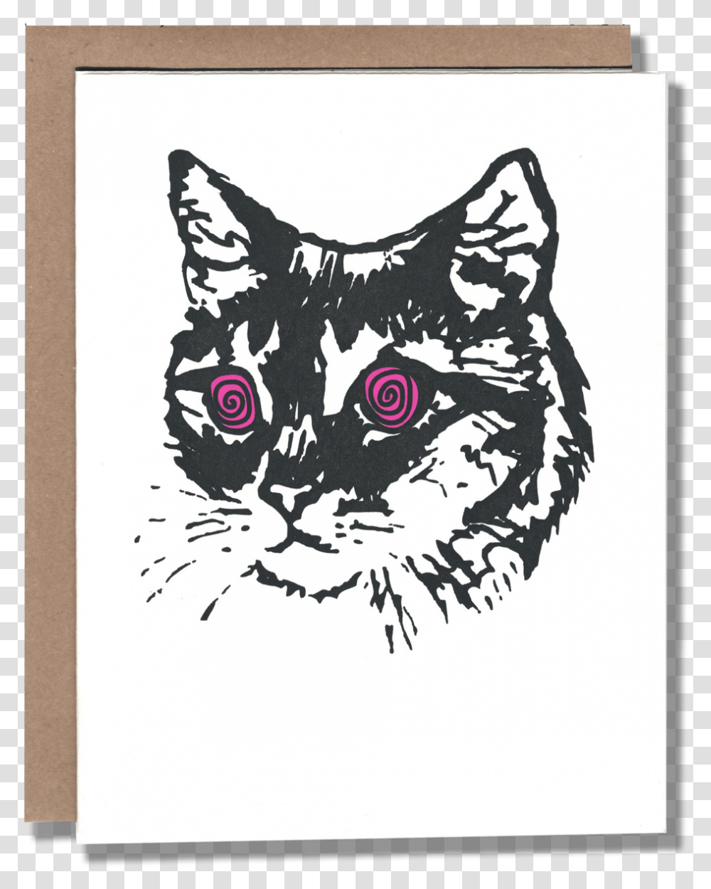 Cat Black And White Illustration, Rug, Pet, Animal, Mammal Transparent Png