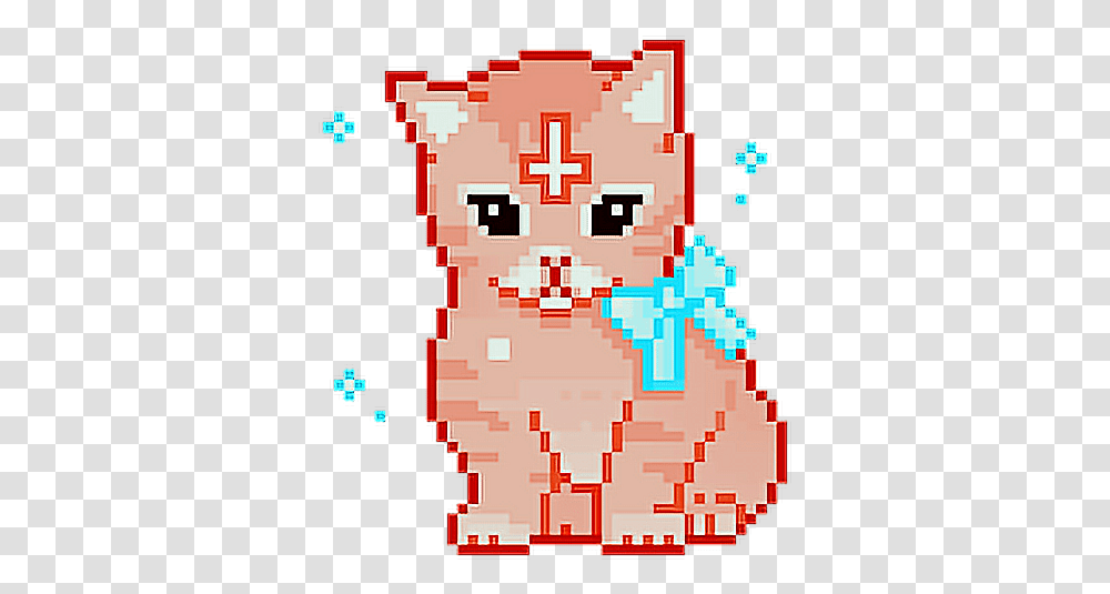 Cat Cats Pixelart Pixelart Satan Cute Kawaii Pink Cat Gif, Rug, Minecraft Transparent Png