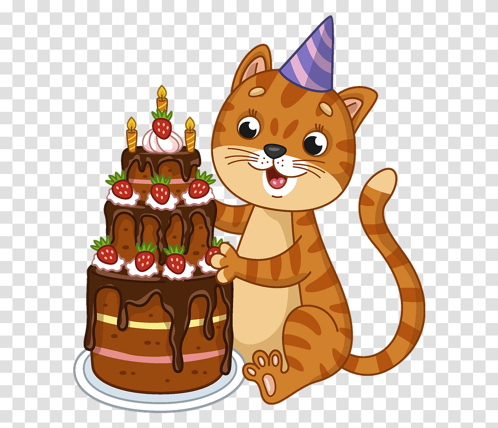 Животные день рождения вектор