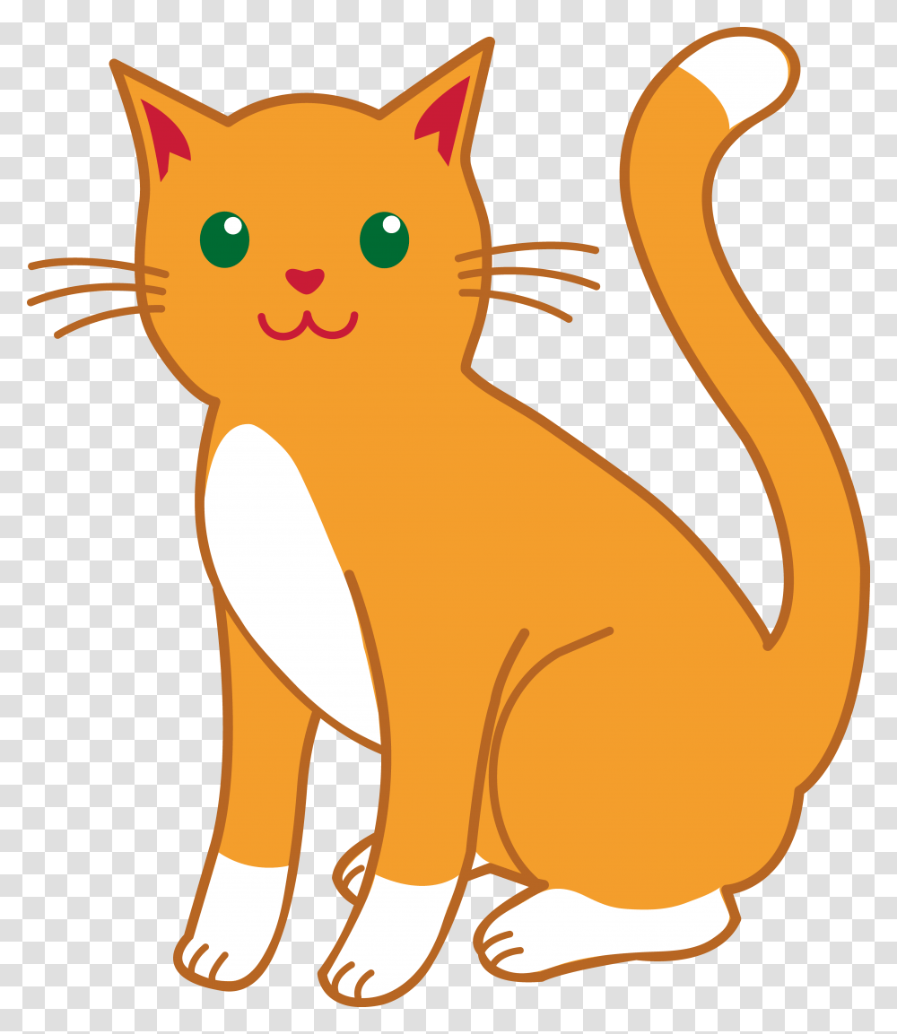 Cat Clipart Orange Cat Clip Art, Pet, Mammal, Animal, Abyssinian Transparent Png