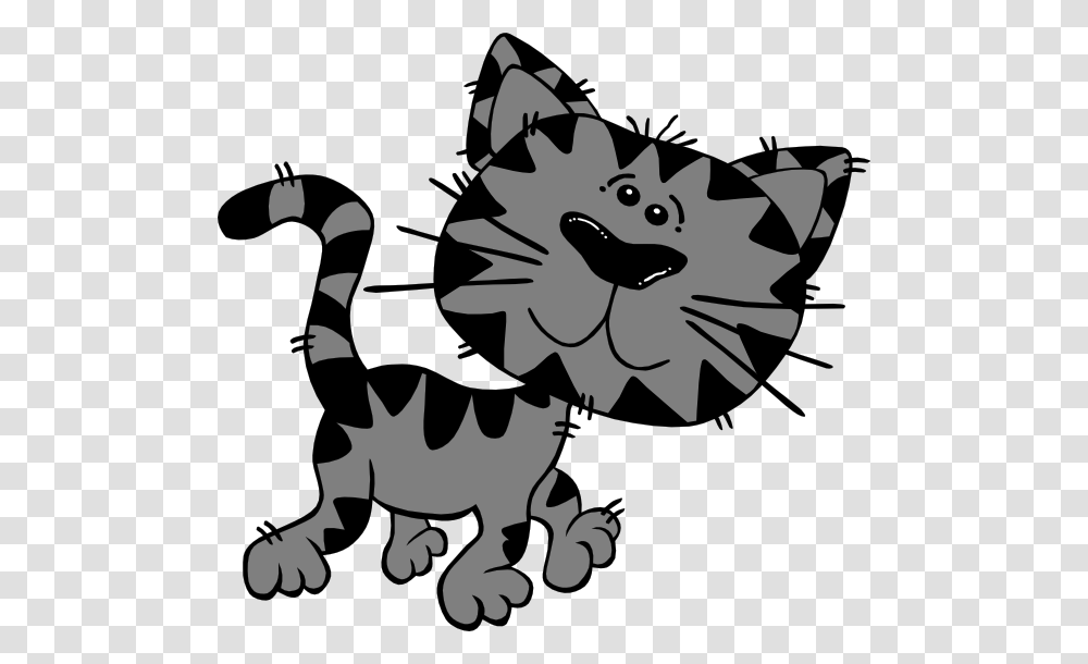 Cat Clipart Tabby, Stencil, Animal, Bird, Silhouette Transparent Png