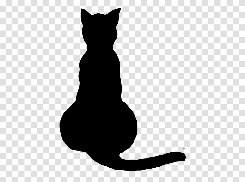Cat Clipart White K, Silhouette, Kneeling, Photography Transparent Png
