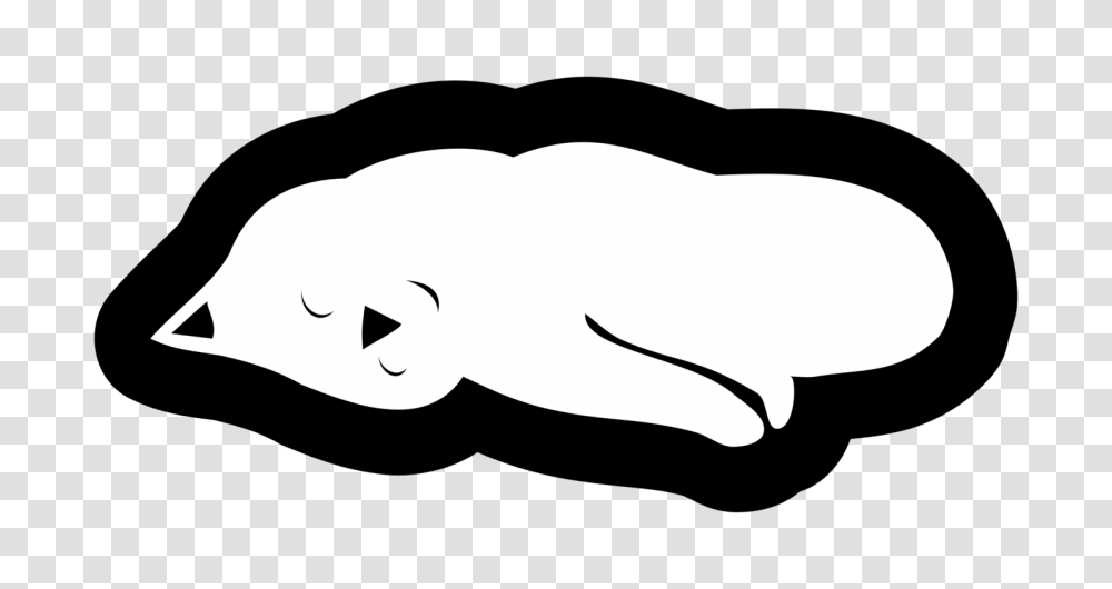 Cat Computer Icons Cartoon Line Art Sleep, Sea Life, Animal, Mammal, Whale Transparent Png
