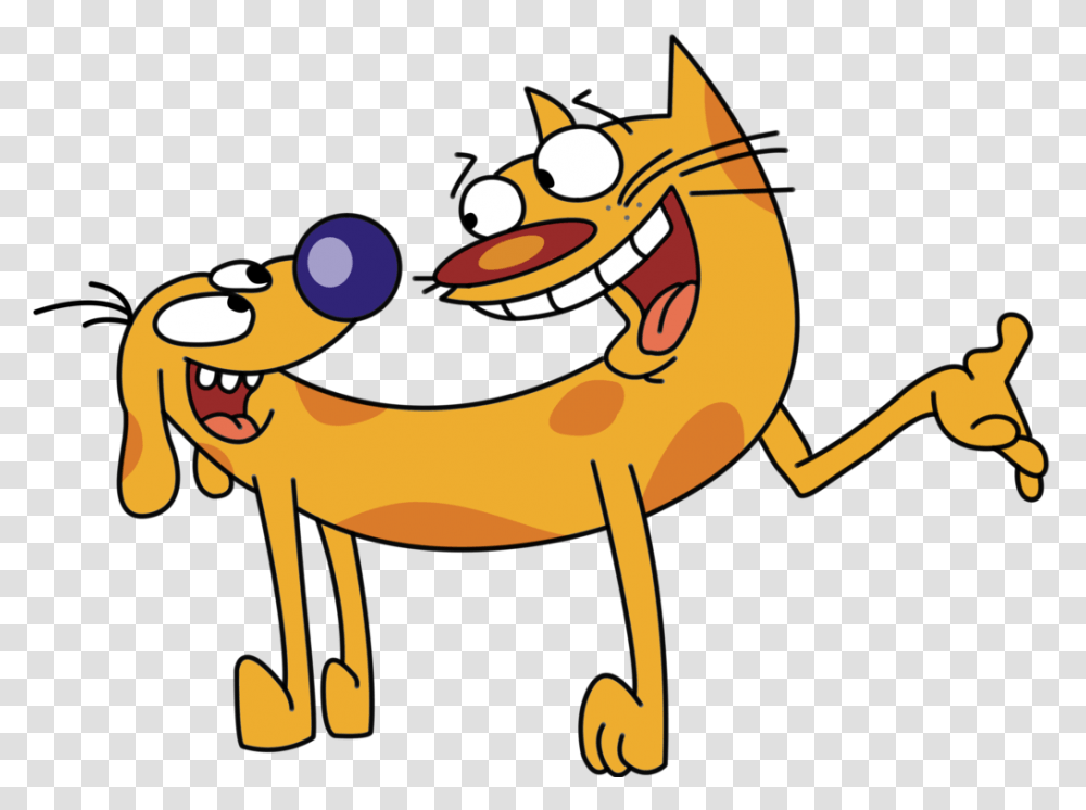 Cat Dog Cat And Dog Kartun, Animal, Label, Mammal Transparent Png