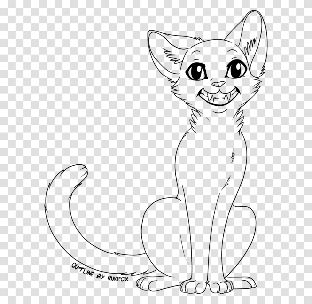 Cat Drawing Template, Outdoors, Lighting, Nature, Astronomy Transparent Png
