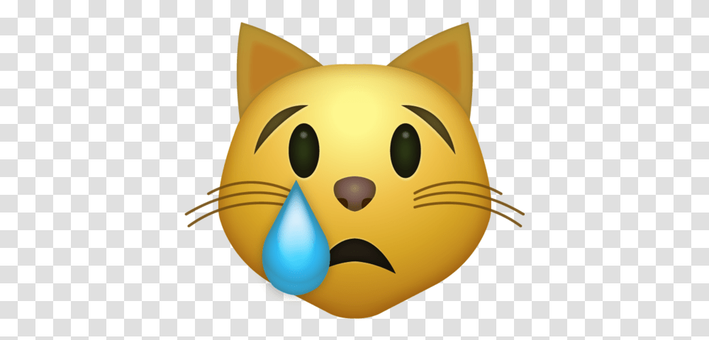 Cat Emoji Download Iphone Emojis Crying Cat Emoji, Balloon, Animal, Label, Text Transparent Png