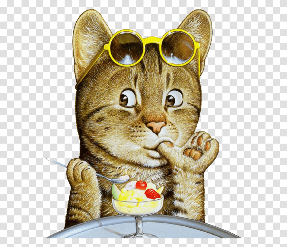 Cat Emoji Yandeks Kartinki S Dobrim Utrom, Pet, Mammal, Animal, Sunglasses Transparent Png