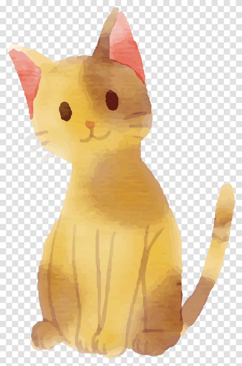 Cat Euclidean Vector Computer File Painted Yellow Cat Background Cat Yellow, Animal, Mammal, Pet, Bird Transparent Png