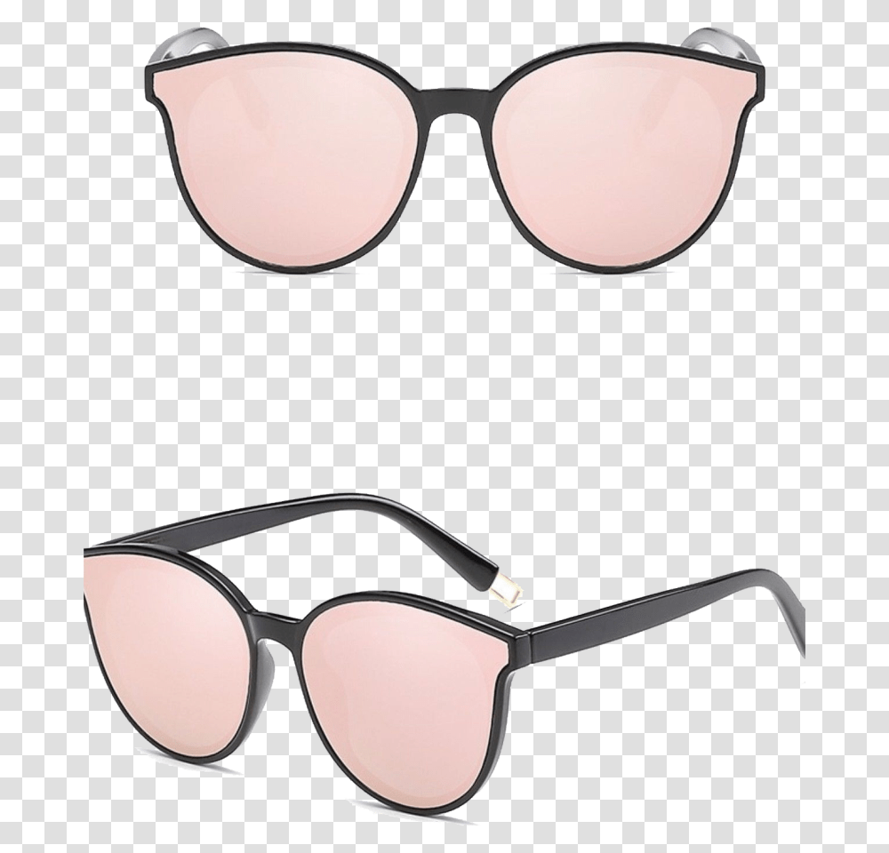Cat Eye Sunglasses Black Frame Pink Lens, Accessories, Accessory, Goggles Transparent Png