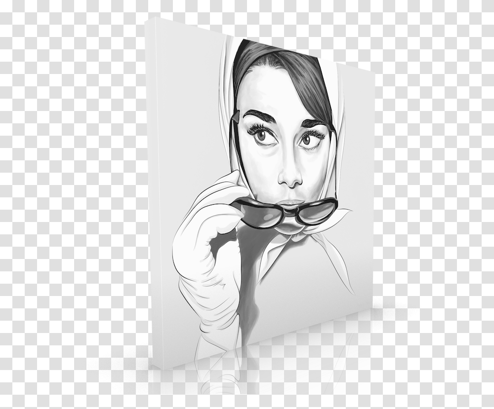 Cat Eyes Fashion Illustration, Person, Drawing, Art, Sketch Transparent Png