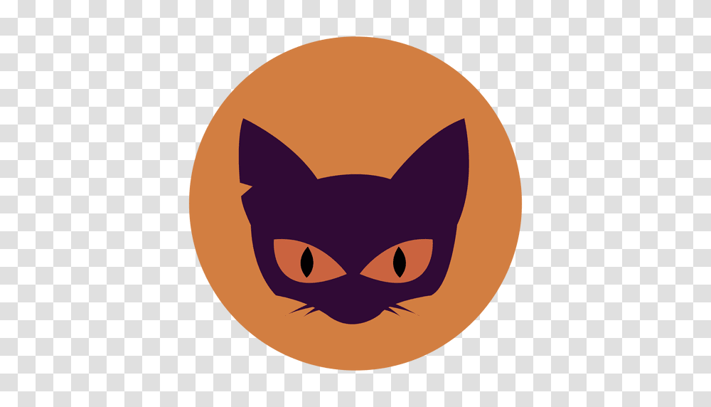Cat Face Circle Icon, Pet, Mammal, Animal, Black Cat Transparent Png