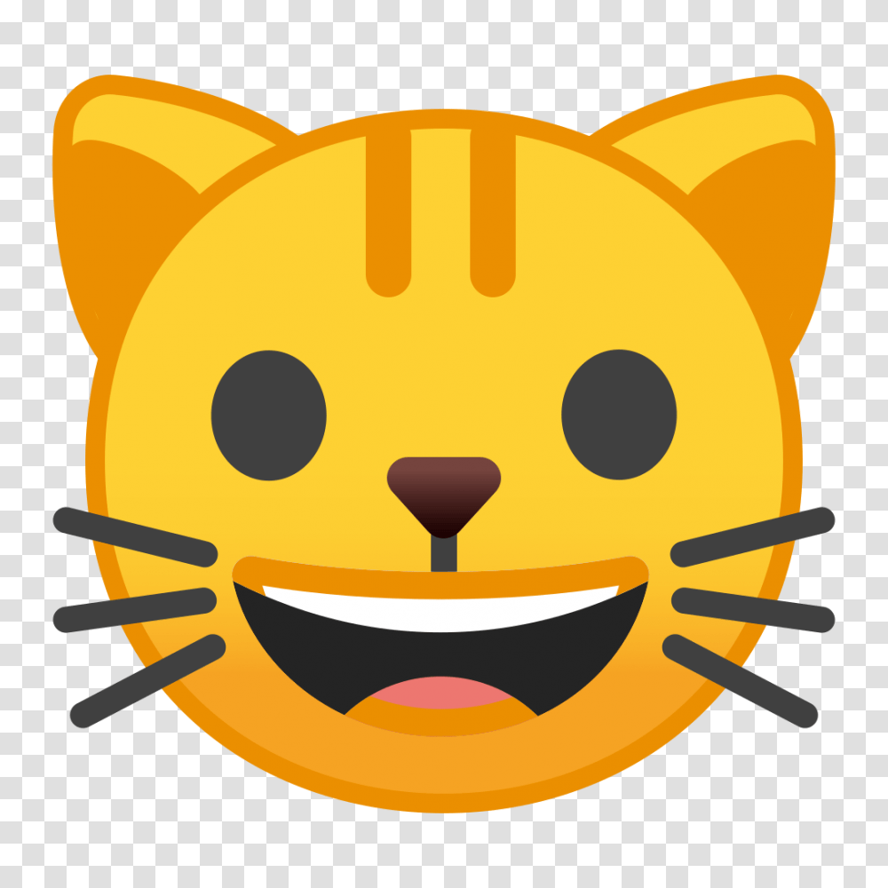 Cat Face Icon Noto Emoji Animals Nature Iconset Google, Label, Sticker, Stencil Transparent Png