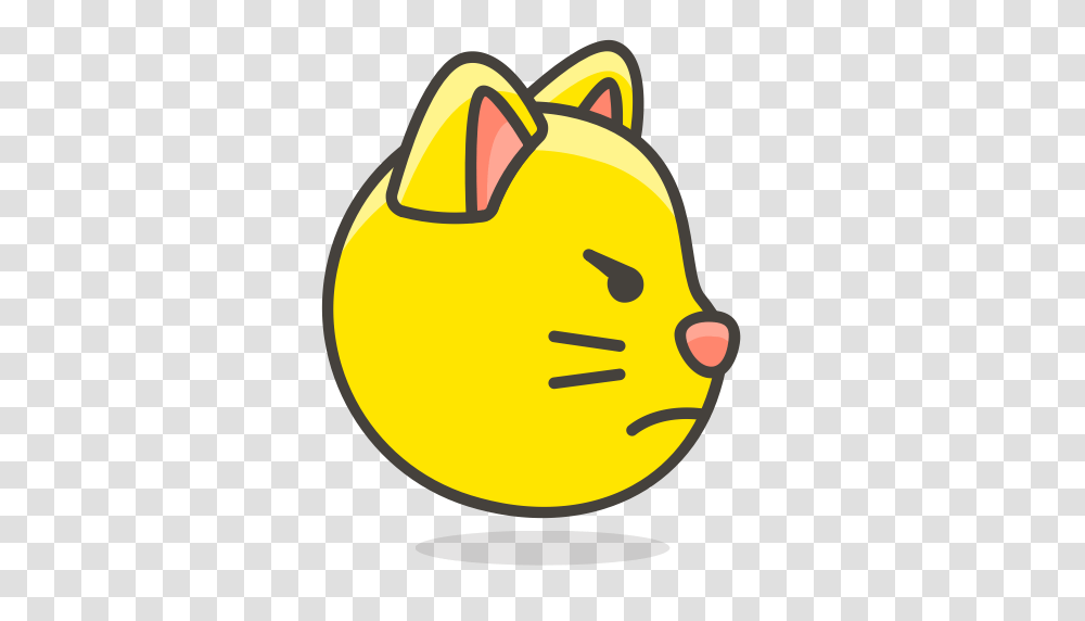 Cat Face Pouting Icon, Outdoors, Label, Pac Man Transparent Png