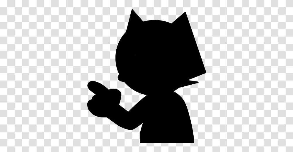 Cat Finger Injury Image Baby Middle Finger, Silhouette, Bow, Crawling, Kneeling Transparent Png