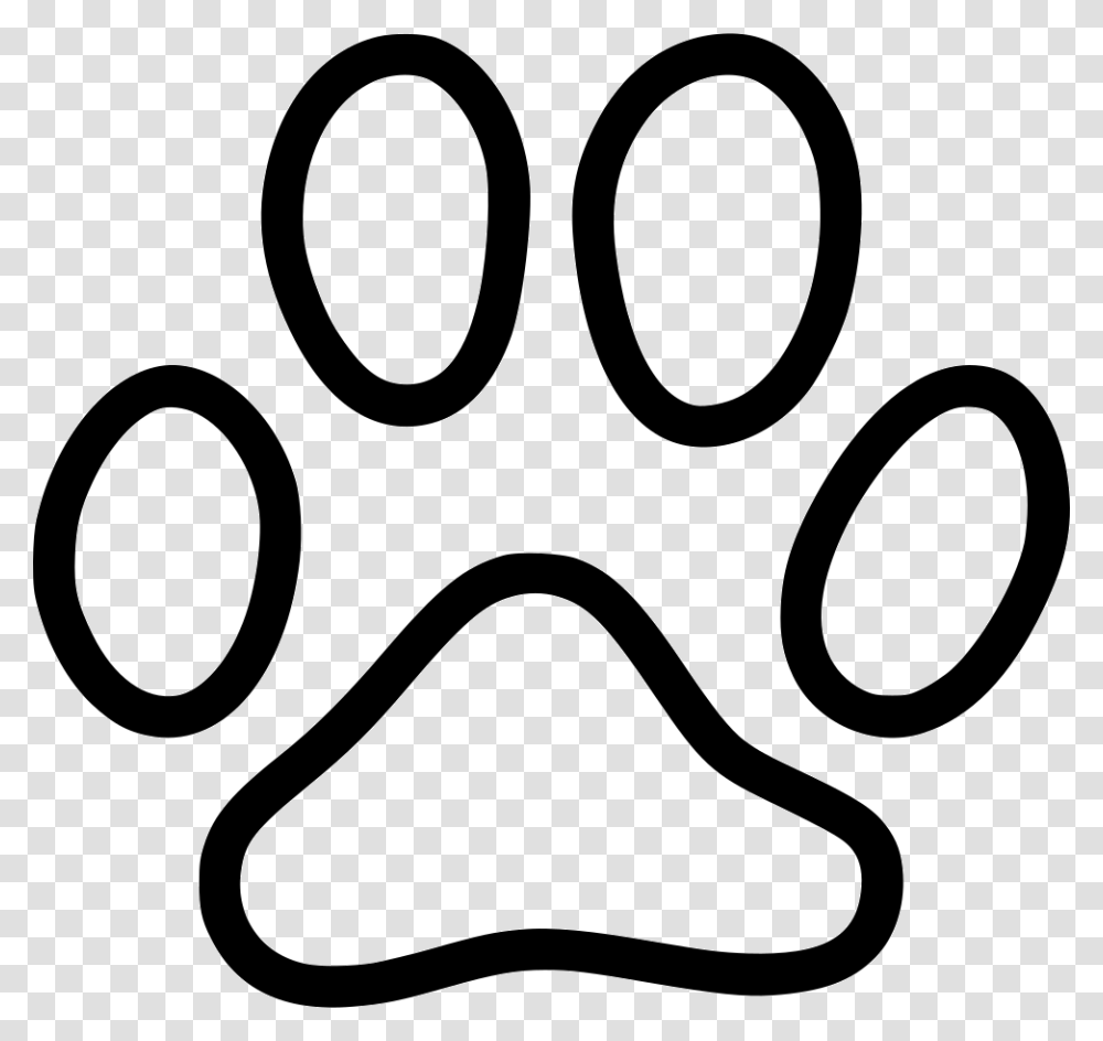 Cat Footprint Svg Icon Free Download Onlinewebfonts Cat Paw Icon, Stencil Transparent Png