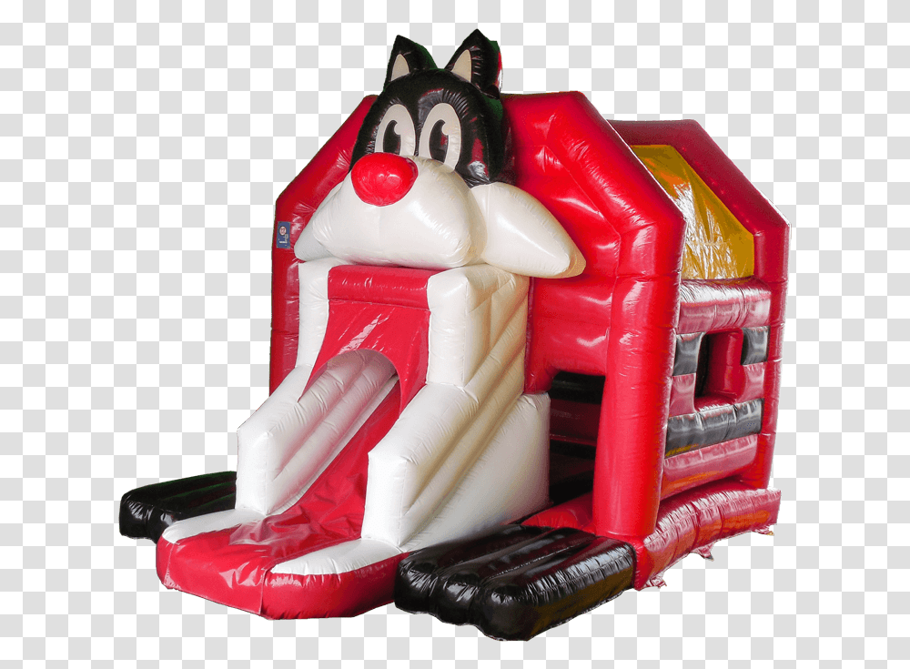 Cat Front Slide Bouncer Inflatable Transparent Png